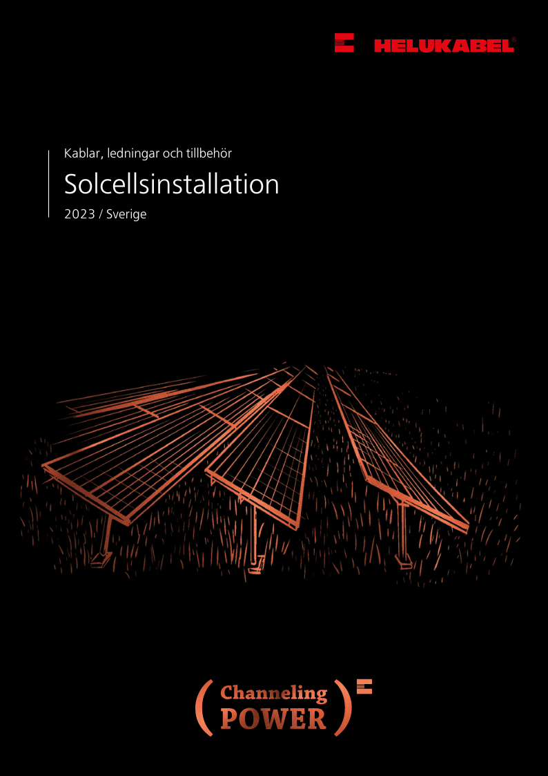 Katalog för solcellsinstallation