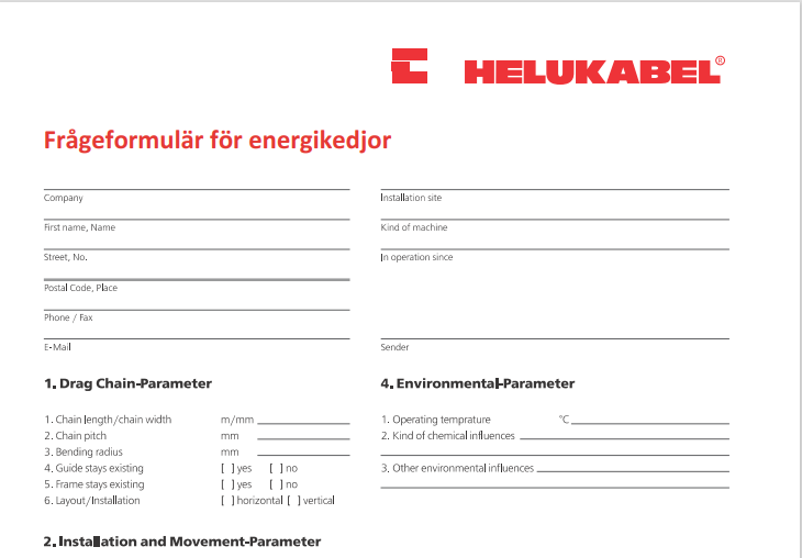 Förfrågan om energikedjor