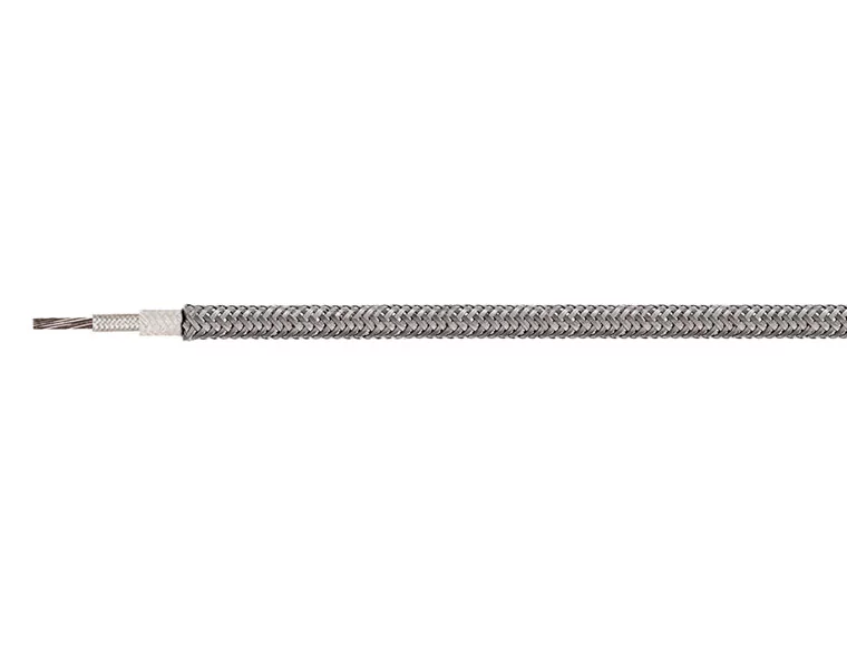 HELUTHERM® 600-ES - stålskärmad enkelledare i nickel. Dubbel isolering i glasfiber, impregnerad med silikon