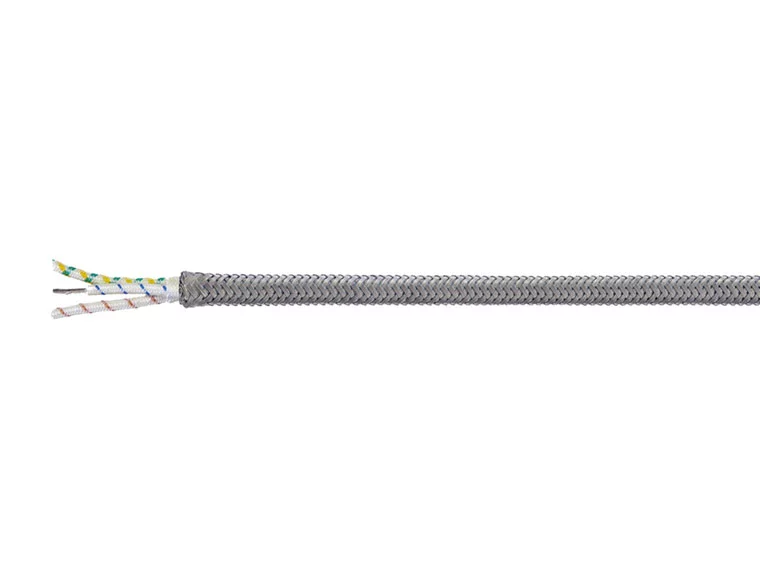 HELUTHERM® 400-MULTI-ES - alogenfri och temperaturbeständig +400°C skärmad styrkabel i nickel, isolerad med impregnerad glasfiber